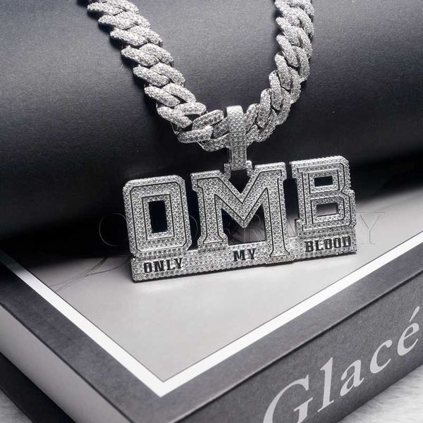 

pass diamond tester hiphop vvs moissanite pendant 2.8*1.2inch letter name pendant necklace for men personalized gifts, Silver