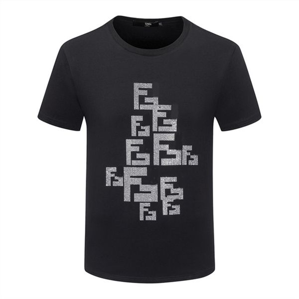 

men's t-shirt slim-fit professional designer shirt loose summer must-have v32, White;black