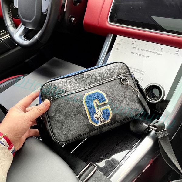 

luxury designers messenger bag for women cross body men camera bag true leather double zip color matching casual totes strap shoulder bags h
