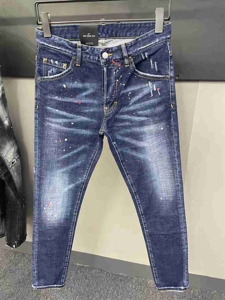 

denim d2 dsq dsquare 2 mens jeans men classic jean masculino homme pantalones hombre man overalls soft biker pants ripped wash skinny twinky, Blue