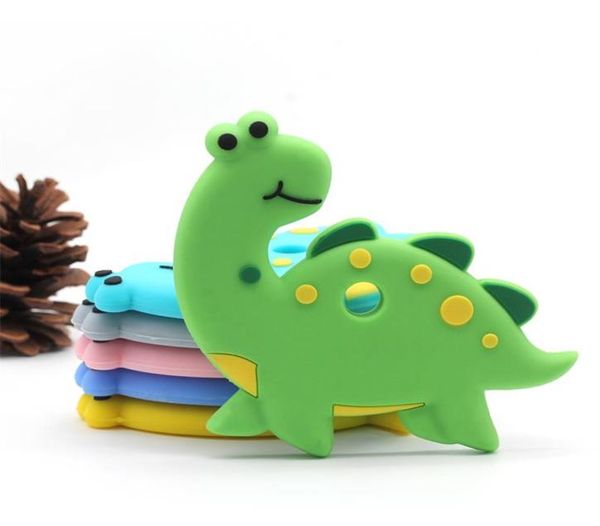 

baby cartoon teether oral care silicone safety infant baby teether cute animal dinosaur toddler silicone molar tooth gel teething 4706376