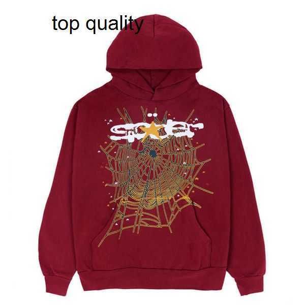

men's hoodies sweatshirts purple sp5der 555555 2023ss pullover men women young thug spider web star 141, Black