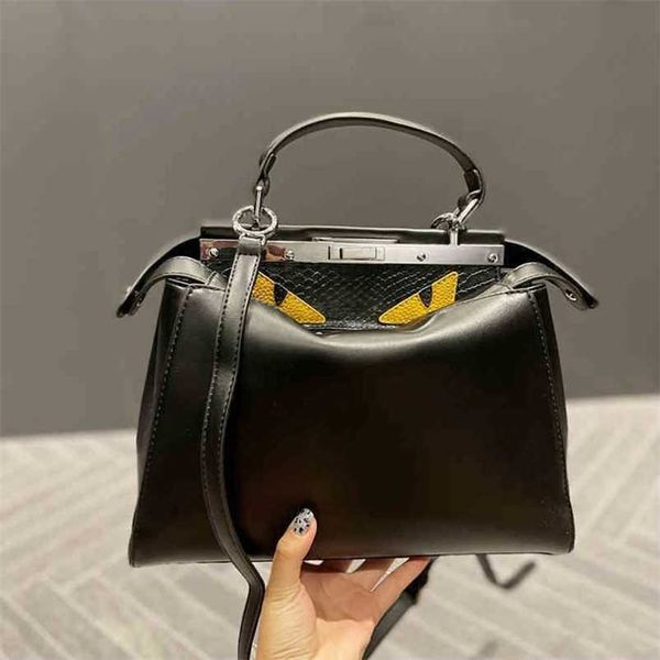 

fbag evening bags shoulder ftote bag leather designer brown handbag women shopping buckle vintage crossbody purses 220822