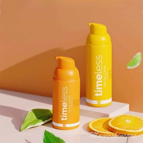 

vitamin c serum skincare timeless face serum 20% 10% vc serum time less coenzyme q10 b5 hydration essence ve ferulic acid skin moisturize lo
