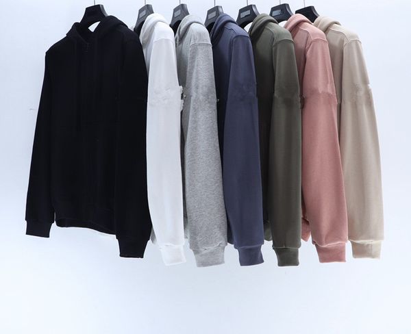 

hoodie mens hoodie designer hoodie compass cuff zipper hoodie men's and women's loose long sleeves zip up hoodie graphic size m-xx, Black