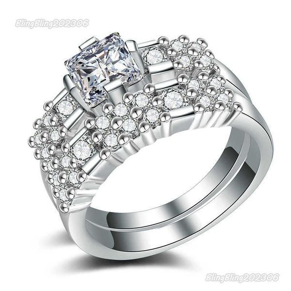 

blingbling vvs moissanite ring 100% 925 sterling ring fashion ring silver rings 18k gold plated men's and women's personality coup