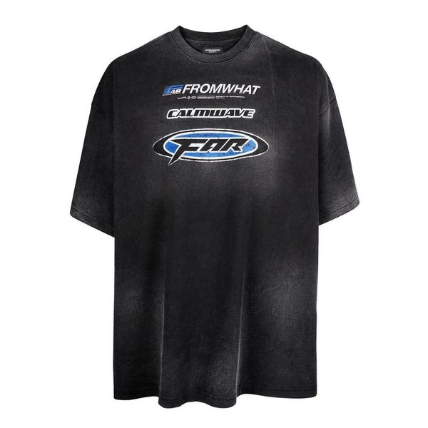 

eur size tees short sleeve t shirts vintage washed oversized t shirt men women quality tee, Black;brown