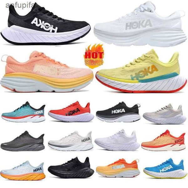 

hoka men women casual shoes running shoe triple white black cyclamen sweet lilac trainers carbon x 2 on cloud mesh tennis trainers bondi 8 c