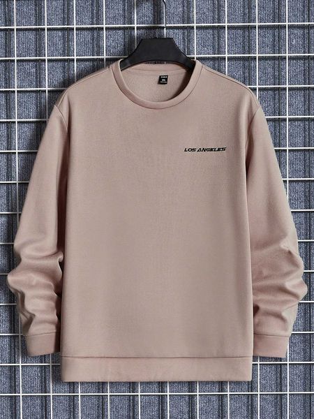 

men 's fashion hypemode men plus embroidery letter pattern sweatshirt