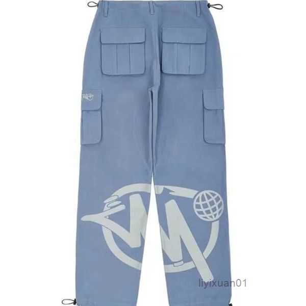 

minustwo cargo printed pants trendy casual high street trousers men's and women's pantalones sweat pants hip hop usa fashion 23 sp, Black