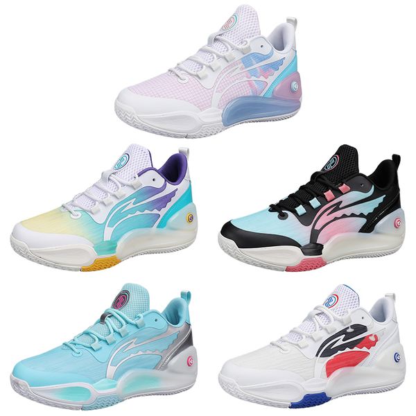 

2023 multi-colored basketball shoes men white purple black yellow trainers outdoor sports sneakers