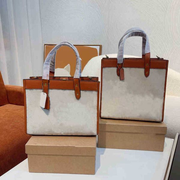 

high capacity shopping bags women handbag shoulder leather designer crossbody female print tote 220309