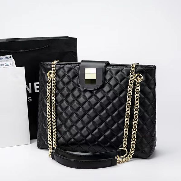 

2023 new ringer chain tote bag leather crossbody bag large capacity shoulder bag