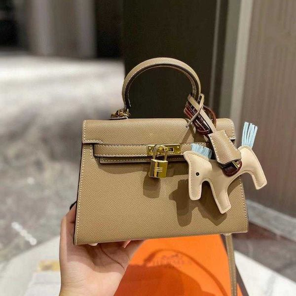 

designer bag woman birkin handbag messenger shoulder crossbody litchi textured togo layer leather color blocked classic pochette