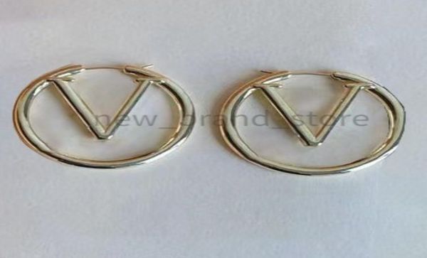 

designer earrings fashion gold hoop earrings for lady women party wedding lovers gift earings6409790, Golden;silver