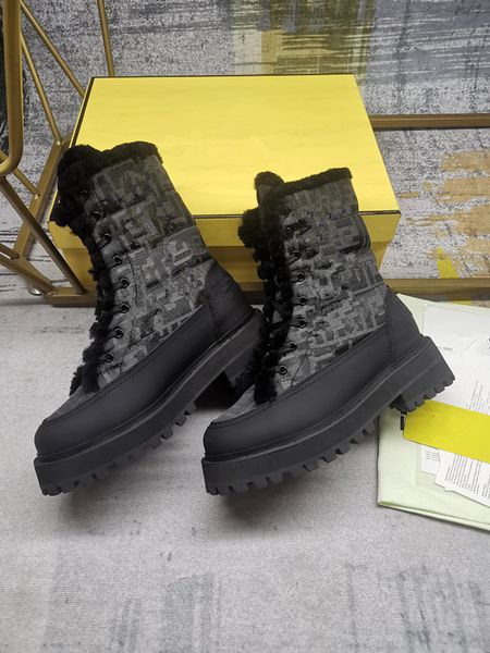 

designer martin desert boots high heel ankle boots women leather boots vintage print jacquard textile classic platform flat boots fashion ou, Black