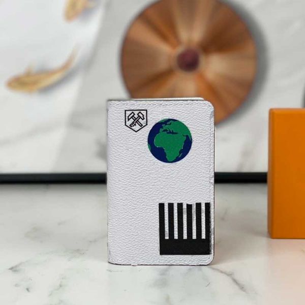 

men designer card holder women credit card holder map canvas pocket organizer fashion business travel wallet luxury mini purse m67817 custom, Red;black