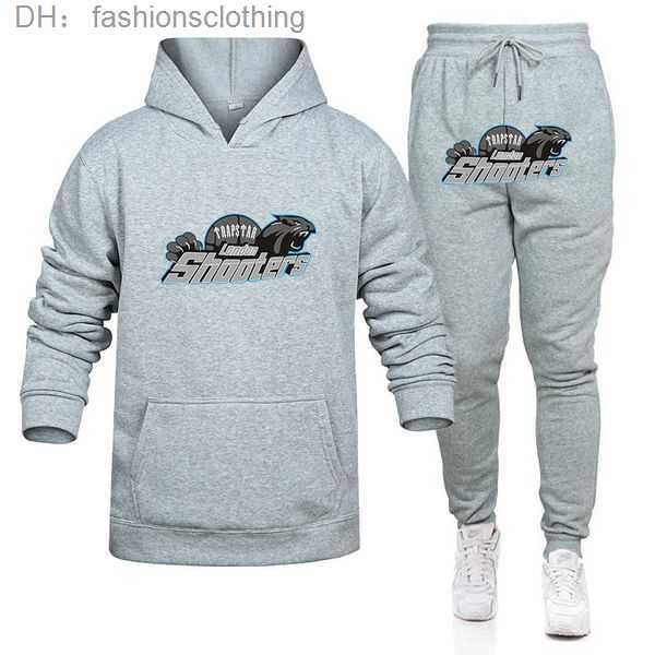 

men's tracksuits autumn trapstar tracksuit shooters printed men winter hoodie set women oversized brand sports suit pant sets 221202 1, Black