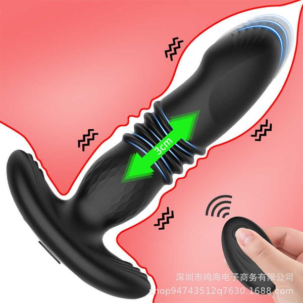 

remote controlled plug expansion and contraction vibration male female toys