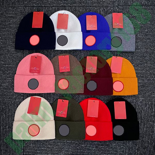 

designer beanie trendy party warm knit hat black logo fashion men and women, Blue;gray