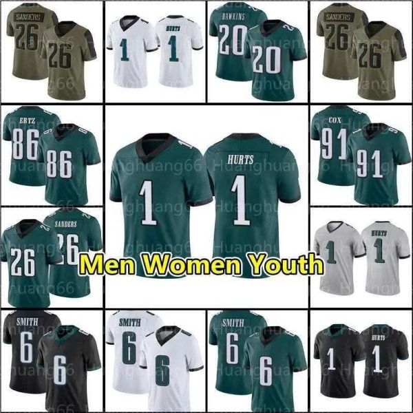 

jersey custom untouchable philadelphia''eagles''11 aj brown 1 jalen hurts 6 devonta smith 26 miles sanders football jaso, Black;red