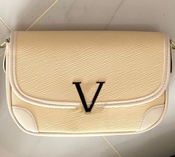 

new messenger bags women's handbag water ripple shoulder bag oblique cross fold chain bag