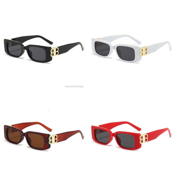 

2022 type b small box bb glasses personality sunglasses women y78, White;black