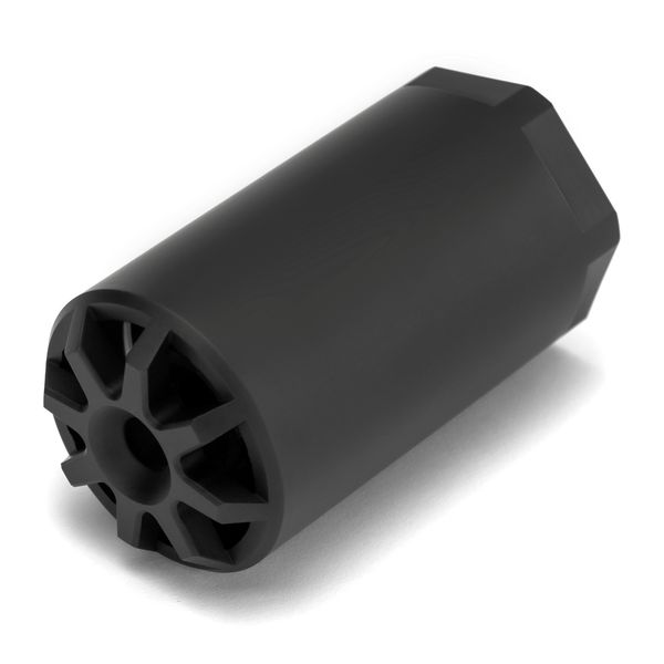 

compensator 304 stainless steel 1/2x28 or 5/8x24 muzzle brake for .223/5.56/22lr, 9mm, 300blk, .308