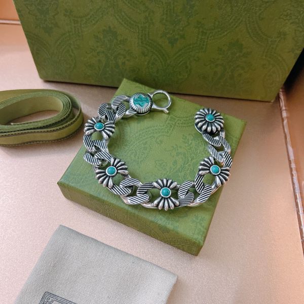 

jewelry designers bracelets for women men titanium steel chain flower turquoise bracelet letter charms jewelry fashion hip hop thanksgiving, Black