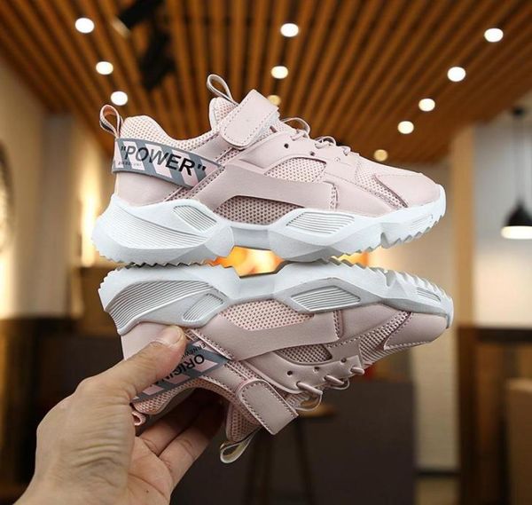 

childrens sneakers new fashionable net breathable sports running shoes kids boys girls trainers brand design winter cotton shoes2194448, Black;red