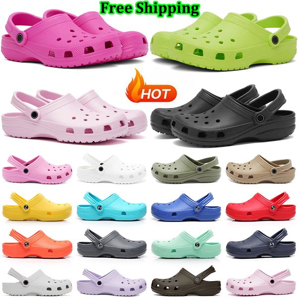 

designer sandals for men women classic clog slippers triple pink black sandal beach slides sliders mens womens clogs slide outdoor slipper s