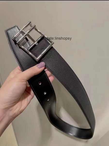 

high-end h togo leather belts for mens and womens designer luxury letter buckle belt fashionable men charm decoration38 35mm ht0013 k6xi, Silver