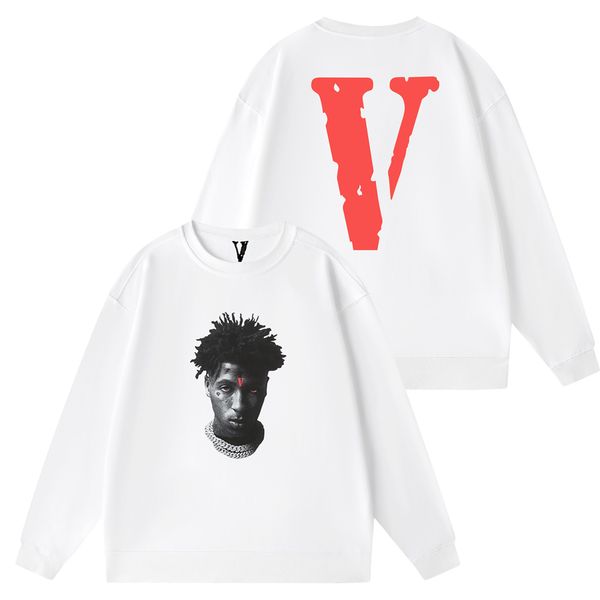 

vlone hoodie mens women hoody designer hoodies fashion streetwear pullover sweatshirts loose hooded jumper clothing 24 style size s-3xl 5cl, Black