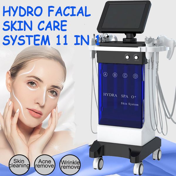 

multifunctional hydra dermabrasion facial machine 11 in 1 skin cleaning oxygen facial hydro facial micro dermabrasion skin care face lifting