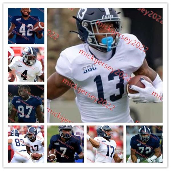 

georgia southern jersey 18 mj stroud 78 caleb cook 60 rasheed miller 9 jjay mcafee 98 michael lantz georgia southern eagles football custom, Black