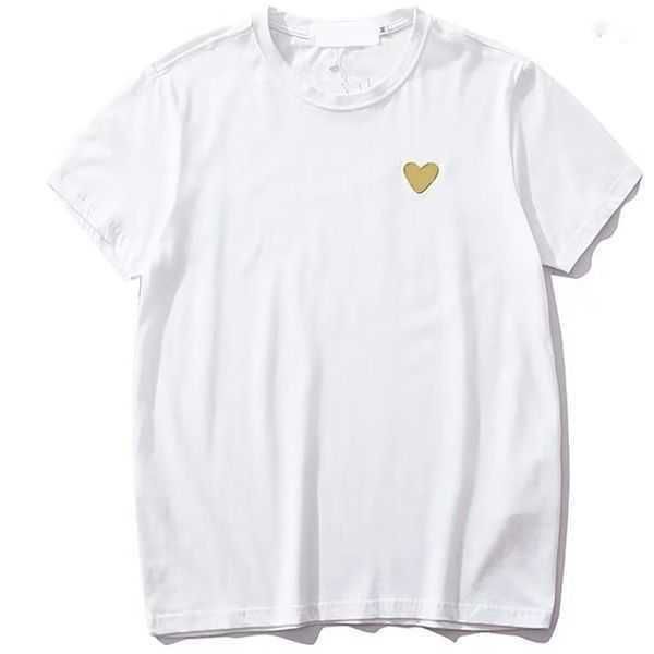 

cdg fashion mens play t shirt designer red heart commes casual women shirts des badge garcons high quanlity tshirts cotton embroidery 3 gk9w, White;black