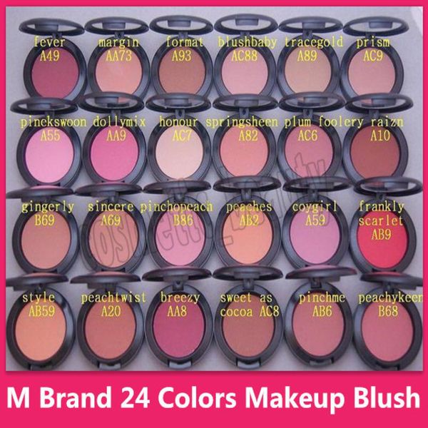 

famous face makeup sheertone 24 colors blush palette 6g no brush powder shimmer with color name7375275