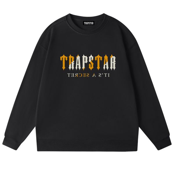

2023 new designer hoodie trapstar tracksuit hoodie designer hoodies men pullover sweatshirts loose long sleeve jumper streetwear hoodie men, Black