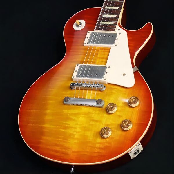 

custom shop 1958 les standard vos washed cherry lp electric guitar456