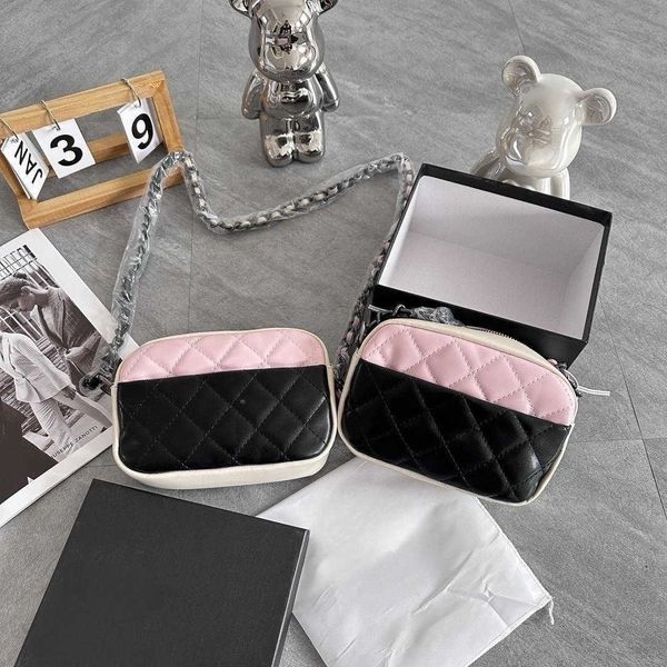 

bags dinner bags dinner bag summer new high beauty women's crossbody bag versatile and chain fashionable contrast color large capacity