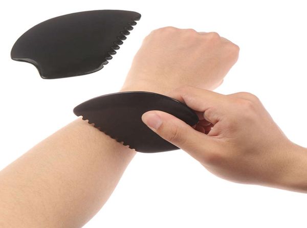 

massage 1pc spa acupuncture shredding black bian stone gua sha massage tool body foot back face nek massager beauty guasha board9942000
