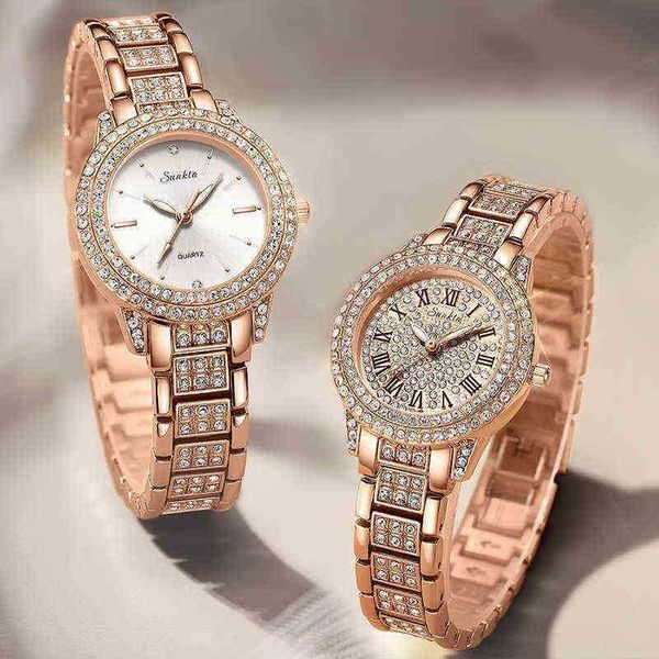 

women's watches feminino lige quartz watch women ladies creative steel bracelet female waterproof clock 220726, Slivery;golden