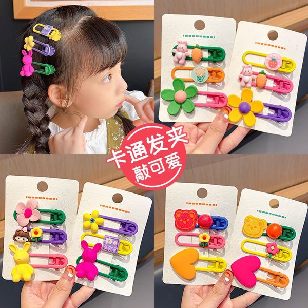 

fashion blogger designer jewelry colorful clip bangs clip hair clip korean version children's duckbill clip headwear clips barrettes wh, Golden;silver