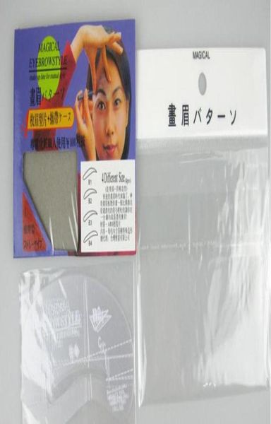 

new arrive eyebrow stencil tool makeup styles eye brow template shaper make up tool1343164