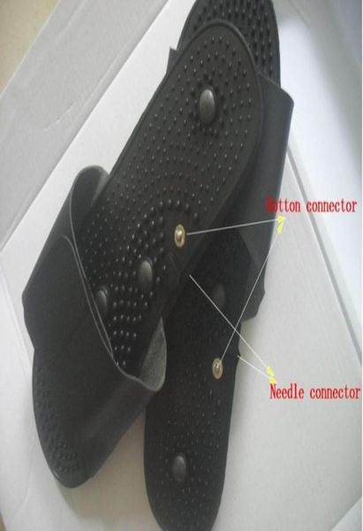 

electrode massage slippers for tens acupuncture therapy massager machine physiotherapy body foot relaxing black rubber withcable8297801