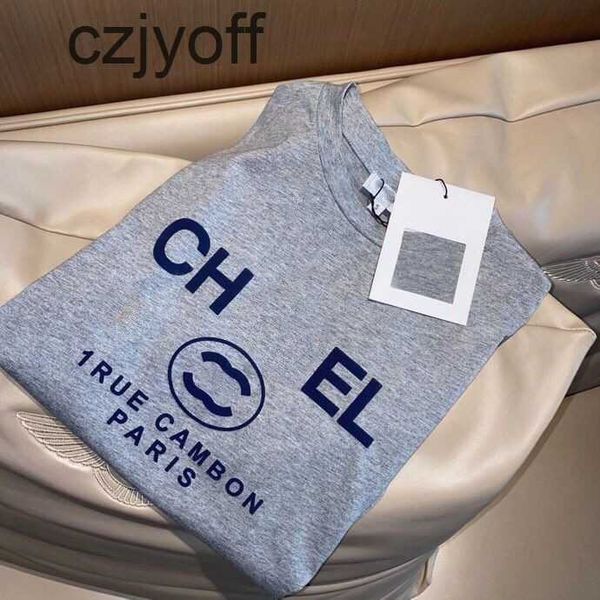 

womens tshirt womens tshirt advanced version france trendy clothing c letter graphic print couple fashion cotton round neck coach channel 3x, White
