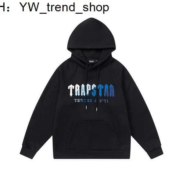 

printed sportswear trapstar men's hoodies fashion designer hoodie sweatshirt pants jogging luxurious tracksuit 31, Black