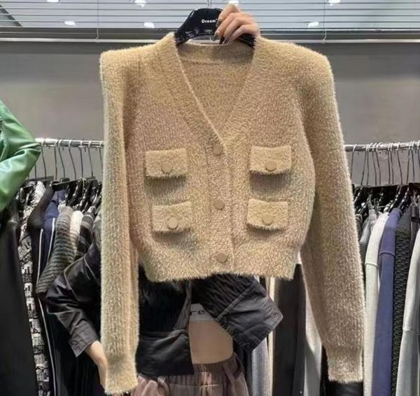 

2023wholesale - new women's sweaters winter and autumn outerwear fashion cotton slim fit sweaters british style quilted fashion, White;black