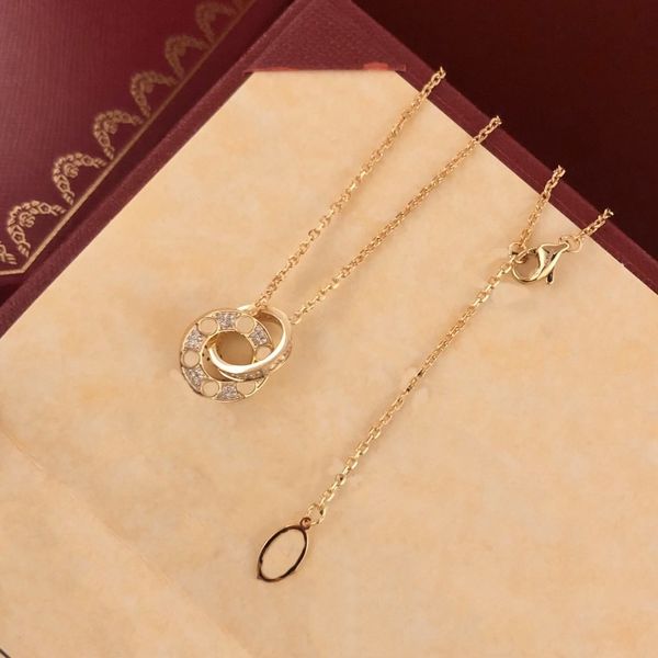 

925 silver necklace women's gift box carti necklace pendant women's fashion jewelry exquisite craftsmanship brand logo classic des