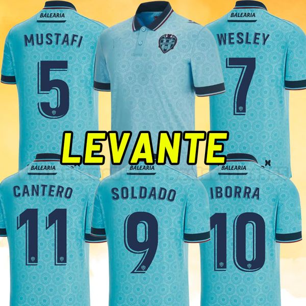 

23/24 levantes soccer jerseys iborra p. martinez pepelu cantero mustfl wesley soldado cantero postigo r.brugue men football shirts, Black;yellow